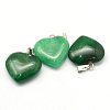 Heart Natural Malaysia Jade Pendants G-Q438-19-2