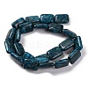 Natural Blue Agate Beads Strands G-T047-B02-01-3