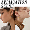 18Pcs 3 Colors 303 Stainless Steel Twist Hoop Earrings for Women EJEW-SC0001-81B-6