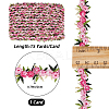 15 Yards Flower Polyester Embroidery Lace Ribbon OCOR-WH0070-77A-2