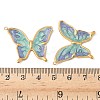 304 Stainless Steel Enamel Pendants STAS-V015-61C-G-3