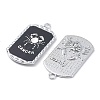 Alloy Twelve Constellations Series Big Pendants PALLOY-O107-01P-01-3