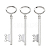 Tibetan Style Alloy Skeleton Key Large Pendants LS-TIBEP-S105-P-RS-1