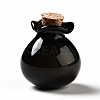 Lucky Bag Shape Glass Cork Bottles Ornament LS-AJEW-A039-02I-1
