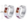 304 Stainless Steel Hoop Earring PW-WG66382-05-1