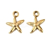 304 Stainless Steel Pendants STAS-F321-07G-01-1
