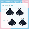 Dress Shopping Bag Carbon Steel Cutting Dies Stencils DIY-WH0309-1265-2
