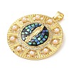 Rack Plating Brass Micro Pave Cubic Zirconia Earrings KK-P268-06B-G-3
