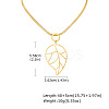 304 Stainless Steel Pendant Flat Snake Chain Necklaces for Women WG4CB9D-03-1