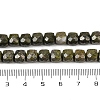 Natural Epidote with Pyrite Beads Strands G-H078-C41-6mm-5