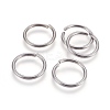 Tarnish Resistant 304 Stainless Steel Saw Cut Open Jump Rings STAS-P212-25P-06-1