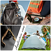 Umbrella Cord Polyester & Spandex Rope Keychain Carabiner HJEW-UN00093-5