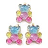 Transparent Resin Glitter Powder Pendants KK-G482-10G-1