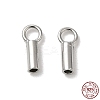 925 Sterling Silver Cord Ends STER-P055-01A-P-1