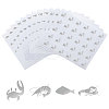 40 Sheets 4 Patterns PVC Waterproof Self-Adhesive Sticker Sets STIC-OC0001-11C-1