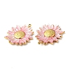 Real 18K Gold Plated 304 Stainless Steel Pendants STAS-A084-29G-02-2