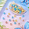 150Pcs Opaque Resin European Beads RESI-TA0004-61B-5