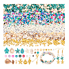 DIY Natural Shell & Synthetic Turquoise Dangle Earring Making Kits DIY-PH0023-57-7
