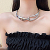Exaggerated Style Alloy Knot Choker Necklaces FS-WG05827-02-3