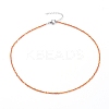 Cubic Zirconia Beaded Necklaces NJEW-JN02618-01-1