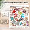 Wooden Bead Design Boards WOOD-WH0042-26D-4