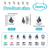200Pcs Handmade Polymer Clay Beads CLAY-NB0001-73-2