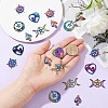 20Pcs 5 Styles 201 Stainless Steel Pendants STAS-YW0002-68-3
