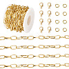 DIY Aluminium Cable Chain Necklace Making Kits DIY-TA0012-10-2