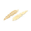 Rack Plating 304 Stainless Steel Filigree Pendants X-STAS-T057-36G-3