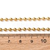 3MM 304 Stainless Steel Saucer Chain Necklaces NJEW-P338-04G-5