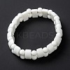 Opaque Glass Beads Stretch Bracelets BJEW-I296-04-1