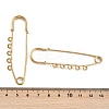 Ion Plating(IP) 304 Stainless Steel Safety Pins Brooch Findings STAS-K252-05C-G-3