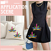 10Pcs Polyester Embroidery Ornament Accessories PATC-CY0001-31B-4