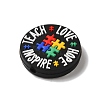 Autism Theme Silicone Focal  Beads SIL-G011-10D-2