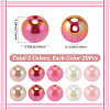 100Pcs 5 Colors Valentine's Day Theme Opaque Acrylic Beads MACR-SP0001-61-2