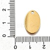 Ion Plating(IP) 304 Stainless Steel Stamping Blank Tag Pendants STAS-S028-02G-3