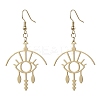 Hollow Eey 201 Stainless Steel Dangle Earrings EJEW-TA00405-1