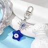 Evil Eye Lampwork Pendant Decorations HJEW-JM01997-04-2