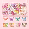 40Pcs 2 Styles Printed Translucent Acrylic  Pendants MACR-FS0002-04-7