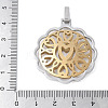 304 Stainless Steel Pendants STAS-S162-06GP-3