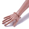 Natural Rhodochrosite Beads Stretch Bracelets BJEW-JB04152-04-3