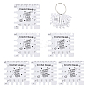 6Pcs PVC Sewing Rulers DIY-NB0012-38D-1
