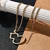 Ion Plating(IP) 304 Stainless Steel Chain Necklaces NJEW-M078-11G-3