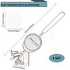 Christmas Theme Zinc Alloy Hanging Blank Big Pendants Decorations HJEW-WH0036-49-2