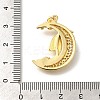 Rack Plating Brass with Cubic Zirconia Pendants KK-Z086-13G-02-3