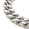 Non-Tarnish 201 Stainless Steel Curb Chain Bracelet for Men Women LS-BJEW-H550-06A-P-2