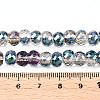 Electroplated Glass Beads Strands X-EGLA-Q092-8mm-A01-4