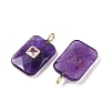 Natural Amethyst Pendants G-I391-03G-10-2
