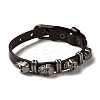 Alloy Skull Rivets Bracelet BJEW-C037-03B-3