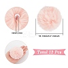 12Pcs Handmade Faux Rabbit Fur Pom Pom Ball Covered Pendants WOVE-SC0001-06B-2